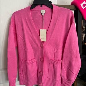 a new day Bright Pink Cardigan oversized XS